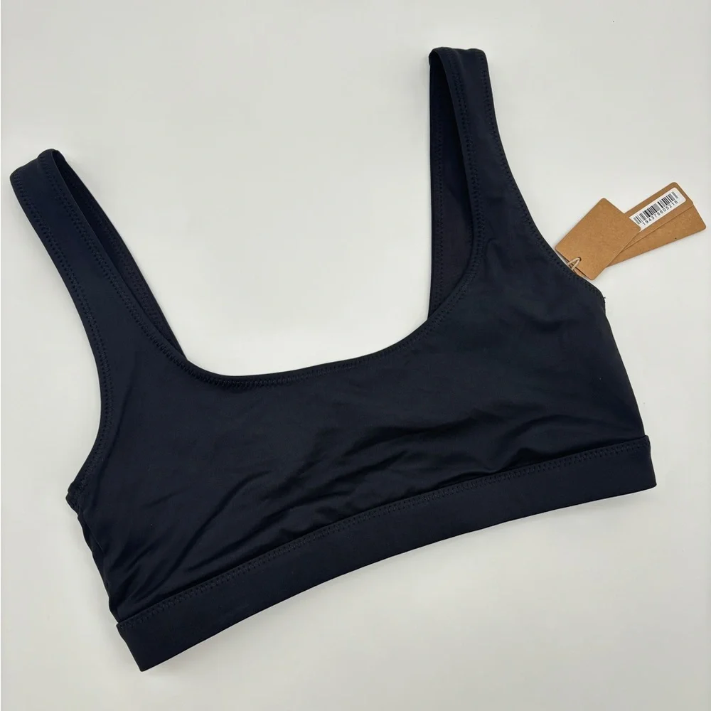 NWT Skims Swim Tank Bikini Top Onyx XS black SW-TNK-0743